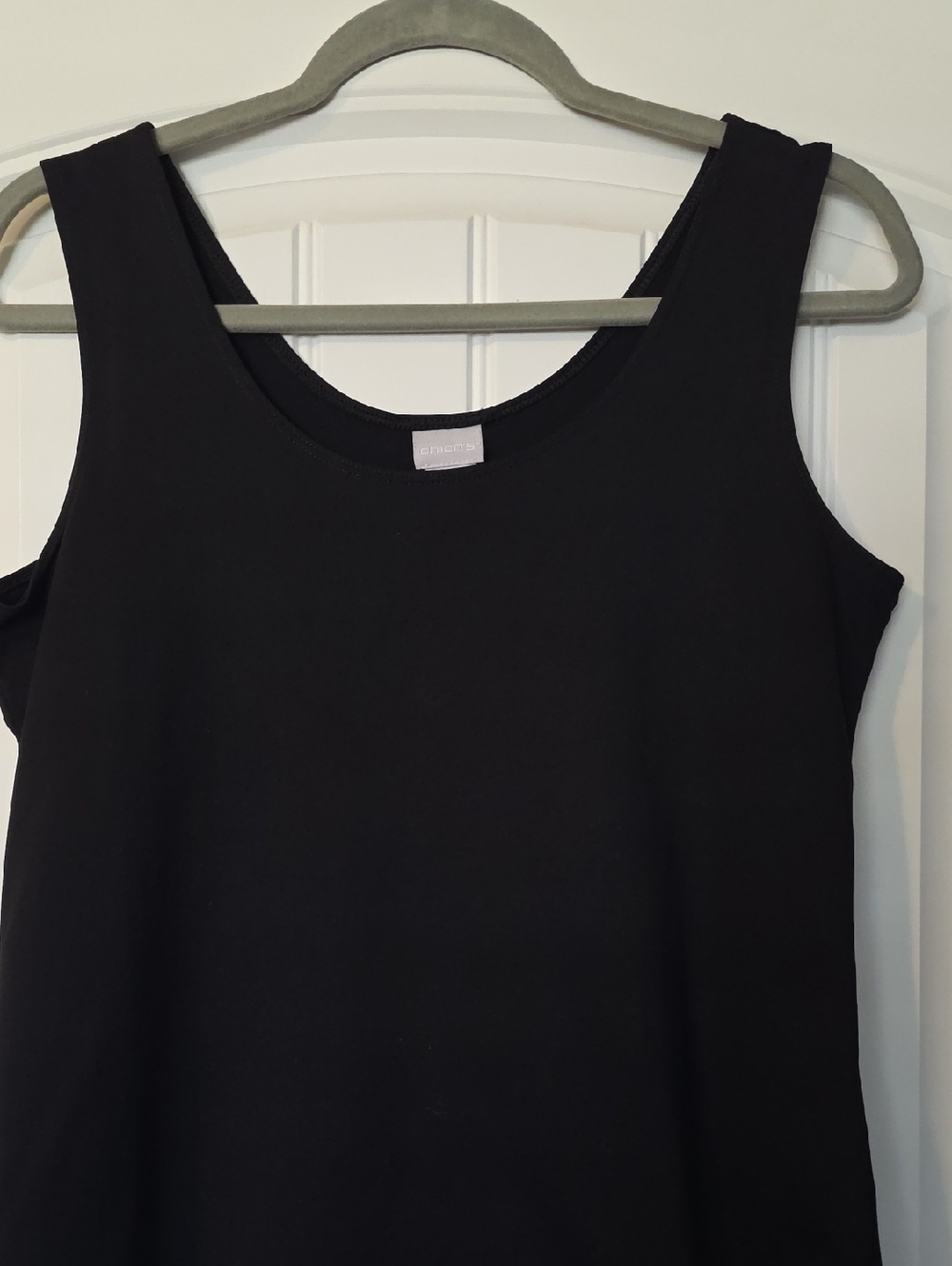 Chico's Black Scoop Neck Tank Top